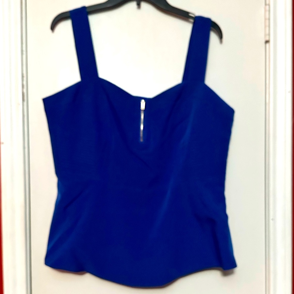 New CityChic Sassy Class Top - cobalt blue Size 14 NWT
